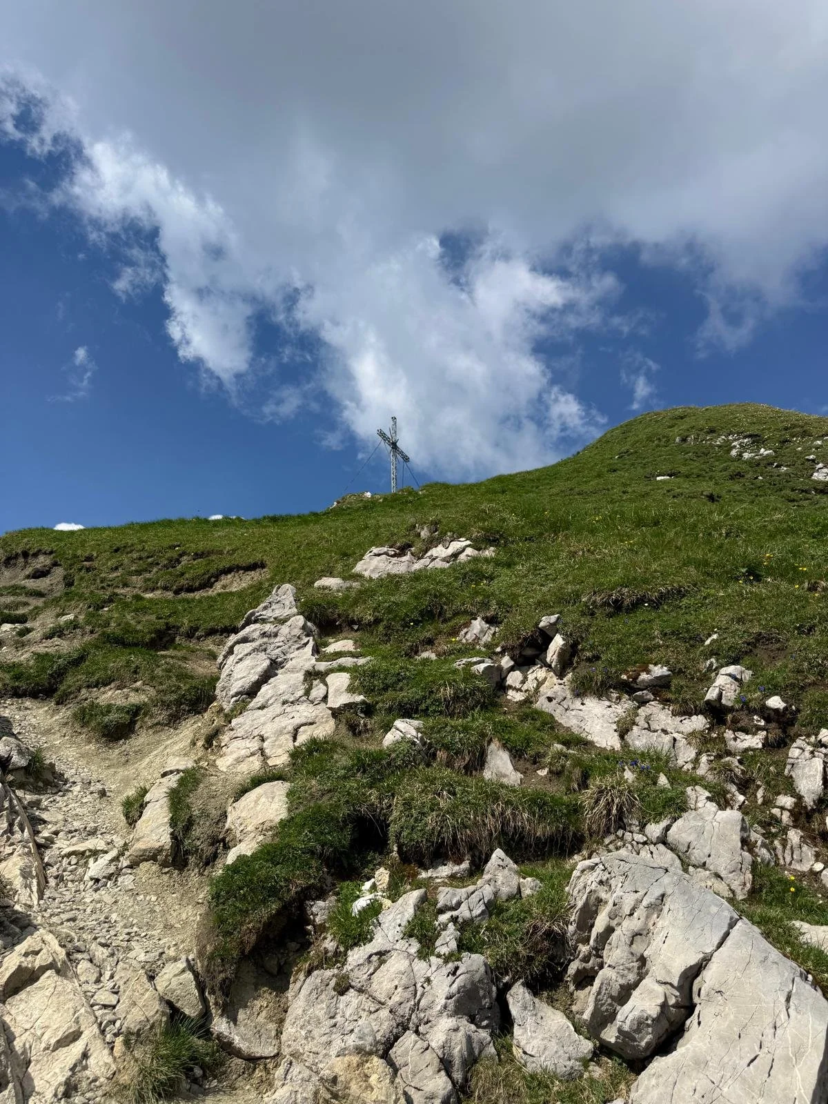 Wanderweg zur Roten Flüh im Tannheimer Tal in Tirol