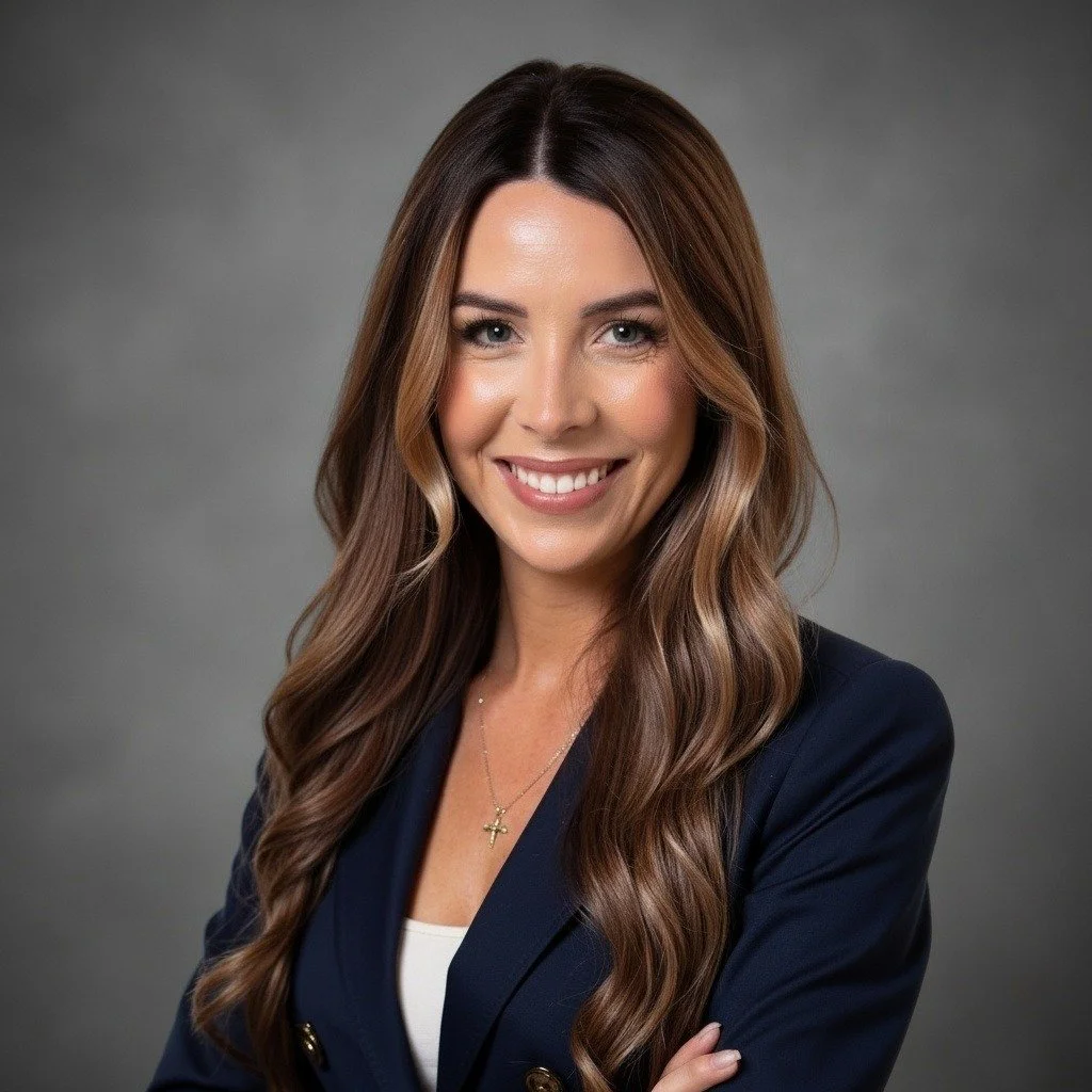 professional headshot of Kera Parker wearing professional dark colored blazer on gray background