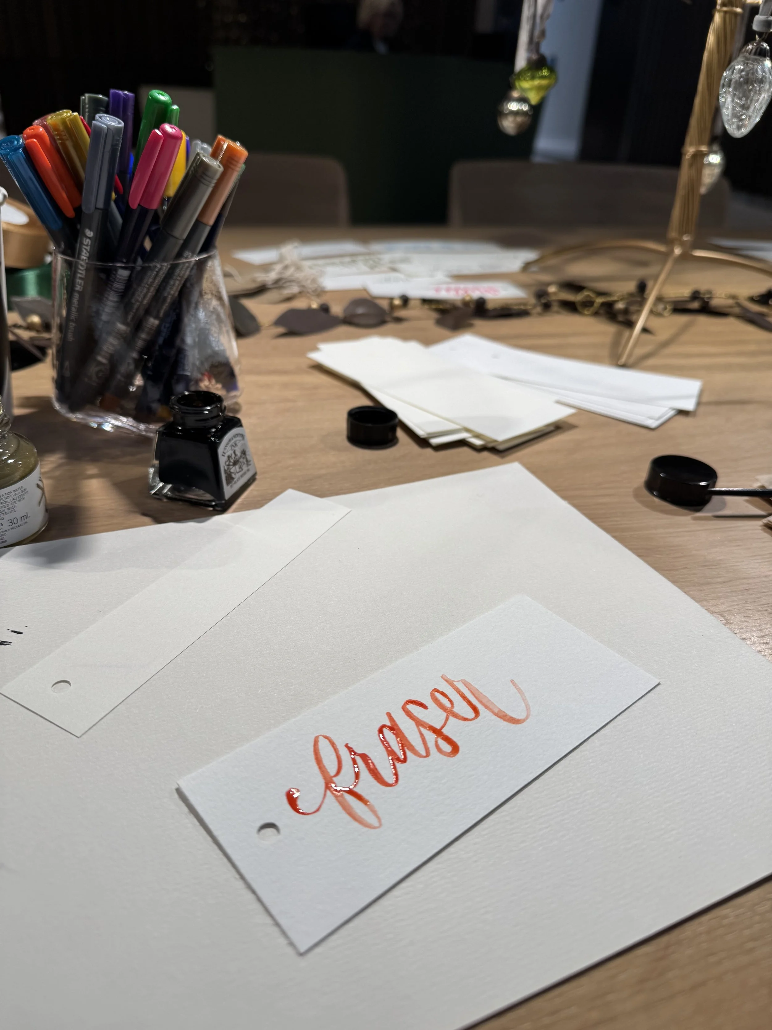 Christmas Calligraphy Activation