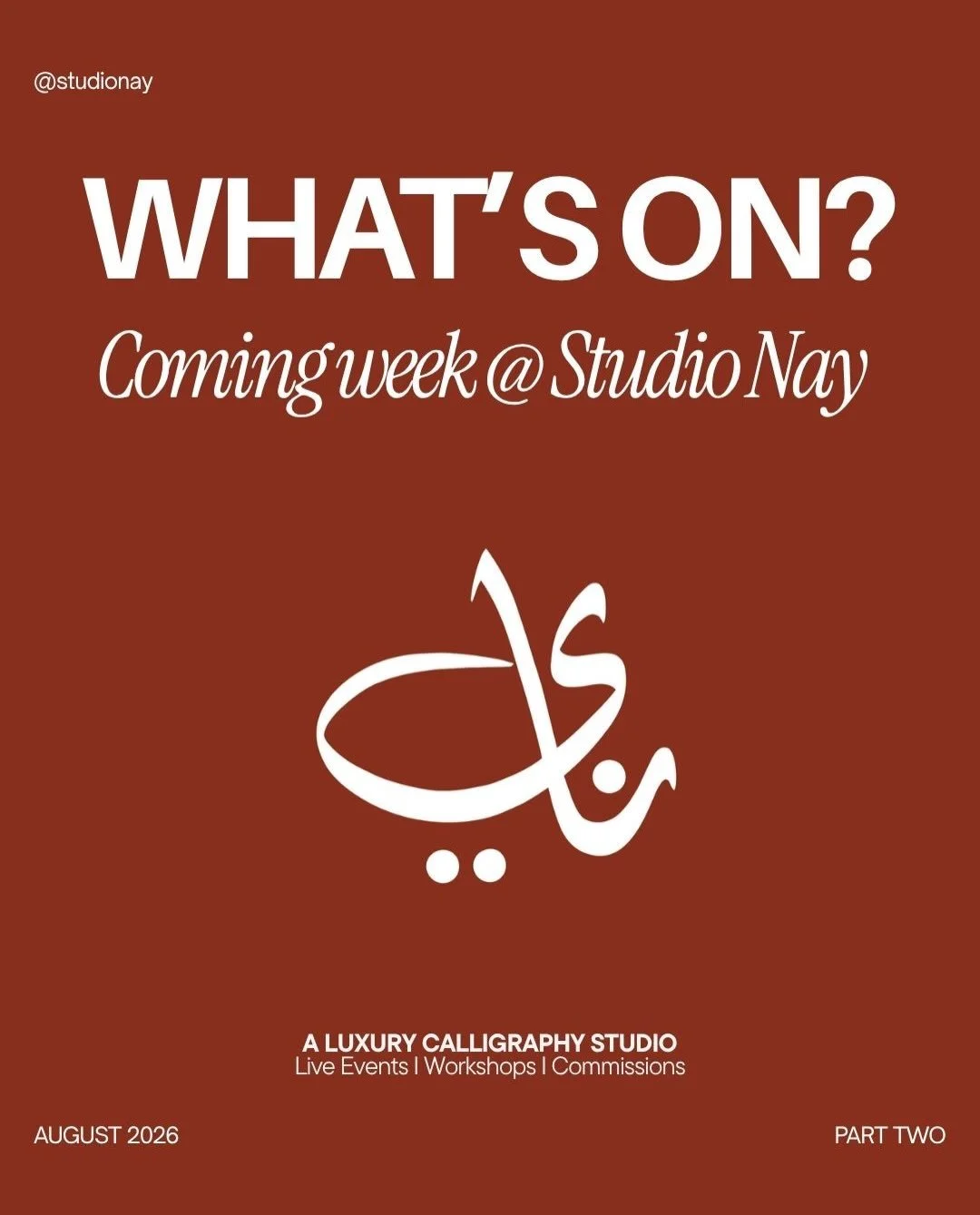 What&rsquo;s new this week @studionay? 
Swipe to find out &hearts;️🖋️

💌 Taking bookings for September. 

#calligraphy #calligrapher #liveevents #workshops #designstudio