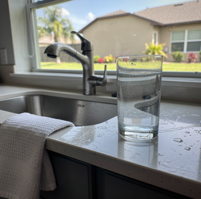 modern home water treatment system with filtration tanks