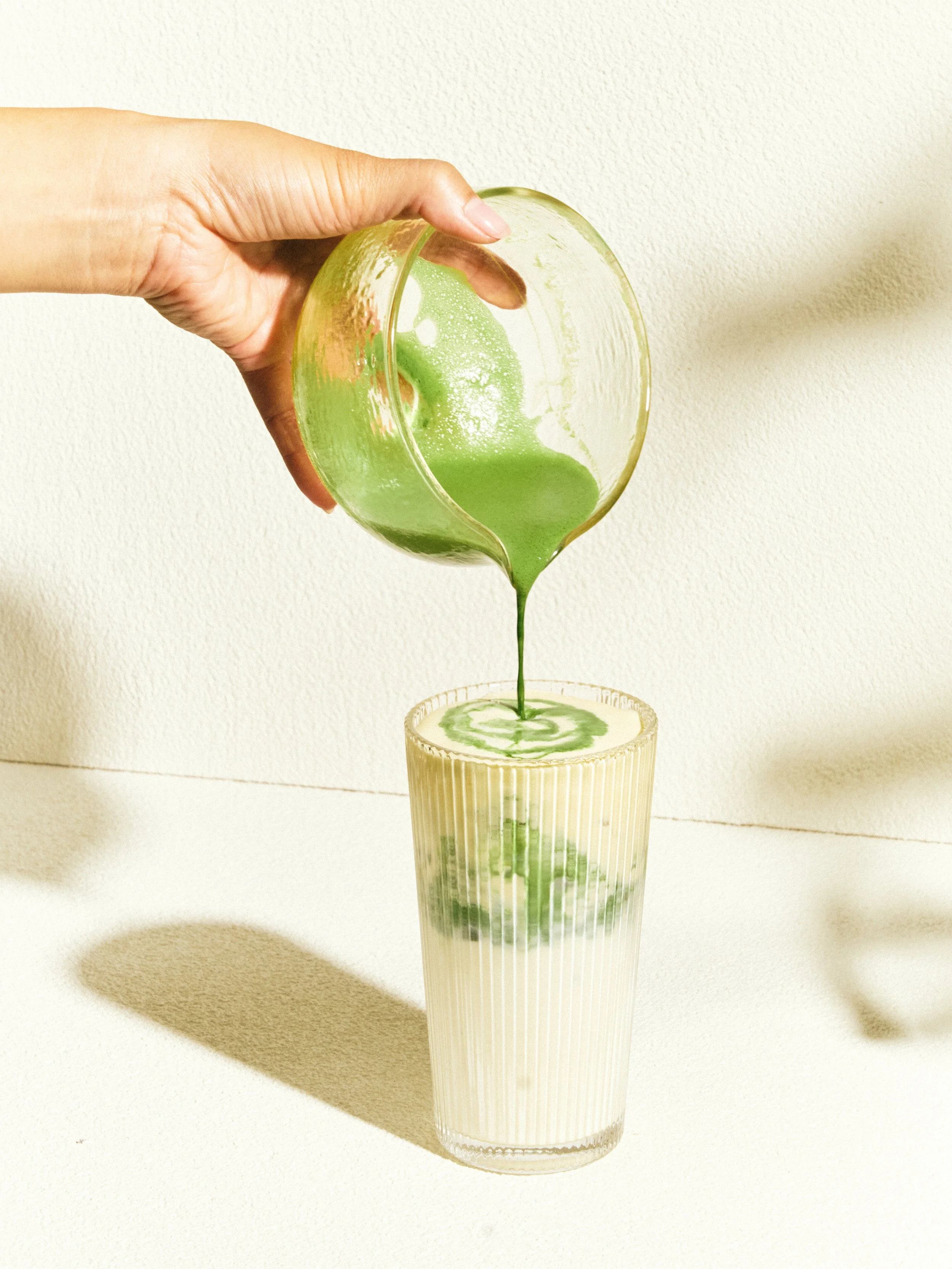 Matcha powder for iced matcha lattes and café menus