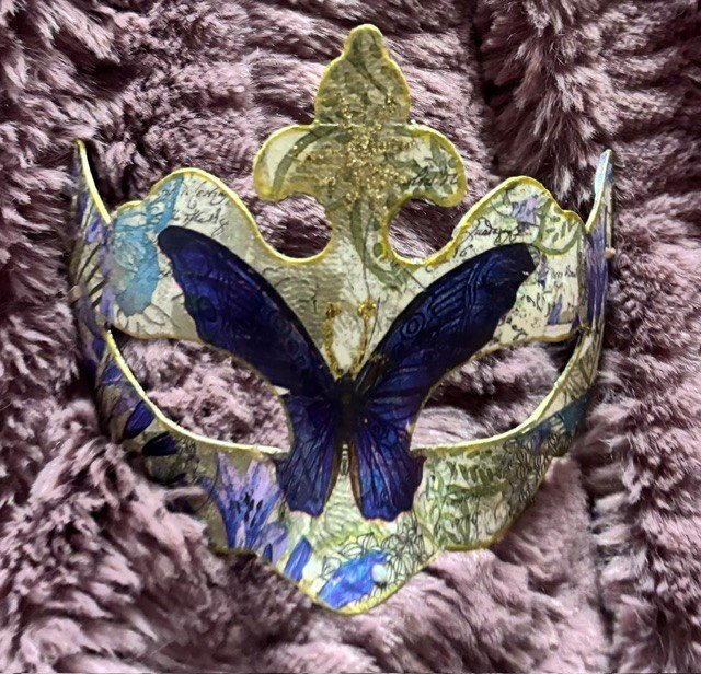 Enchanting Handmade Butterfly Mask