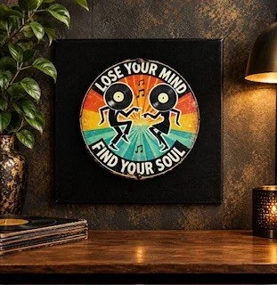 Lose Your Mind, Find Your Soul Metal Canvas Art