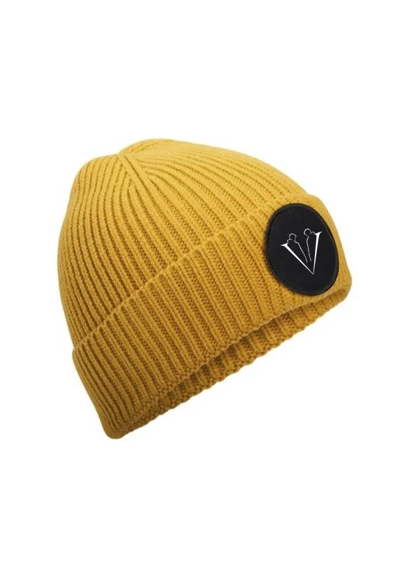 Circular Patch Beanie