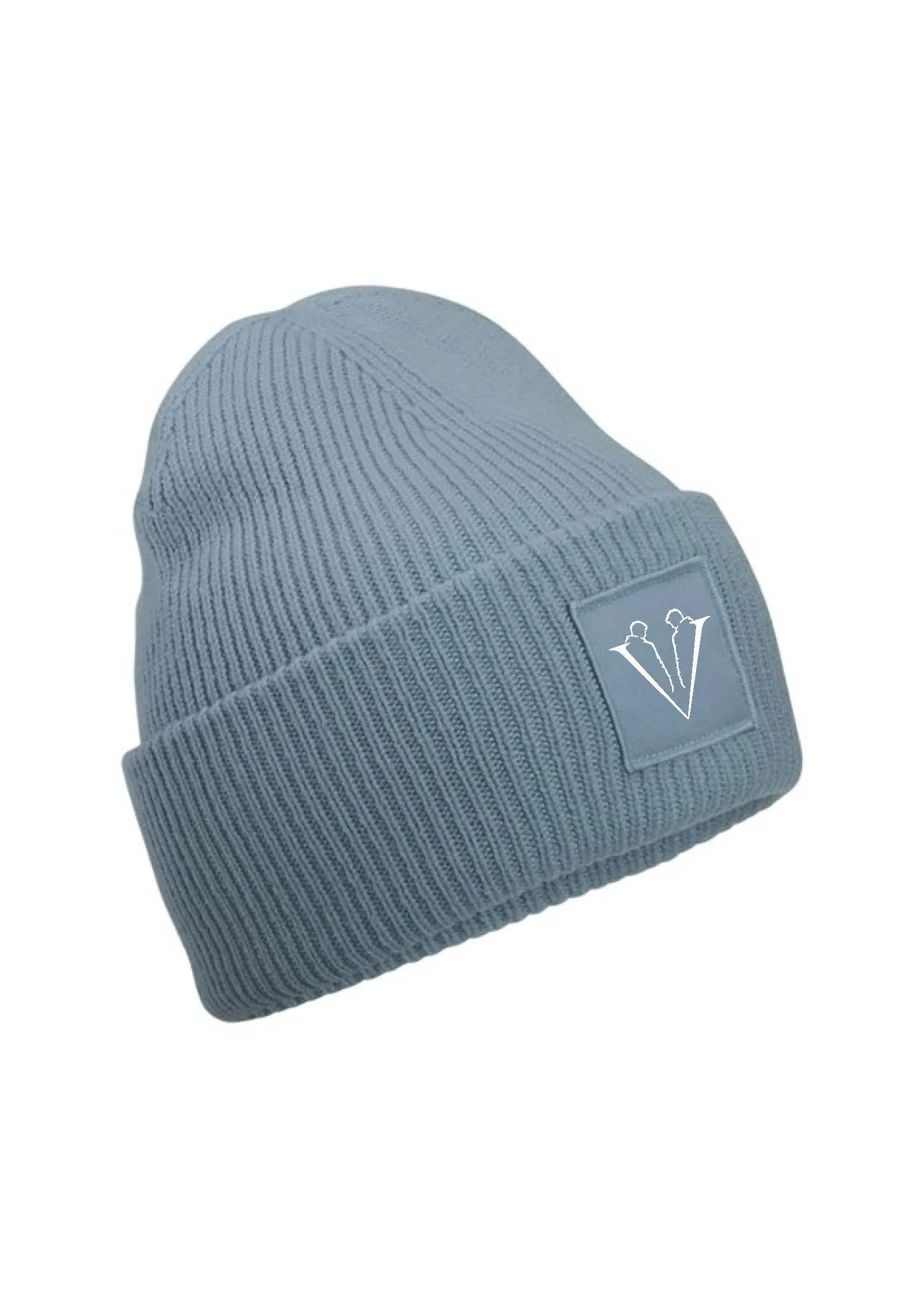 Deep Cuffed Square Patch Beanie