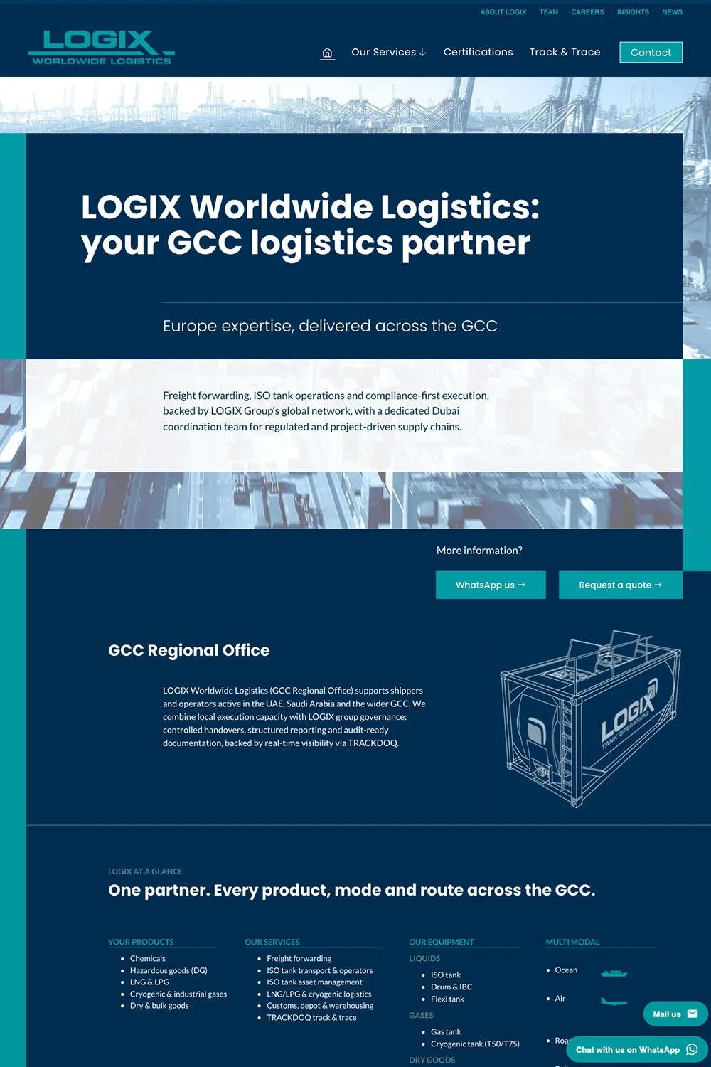 Marketingpakket voor de Dubai-vestiging van LOGIX Worldwide
