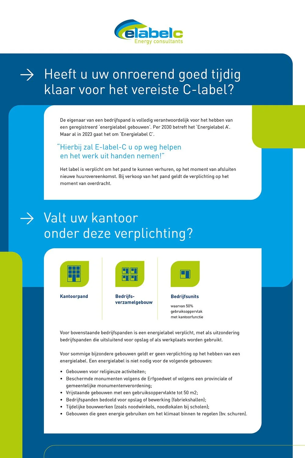 Technische folders over het energielabel voor vastgoed