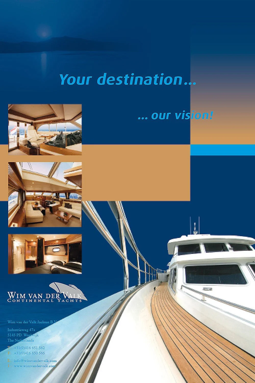 Website en productfolders voor Continental Yachts