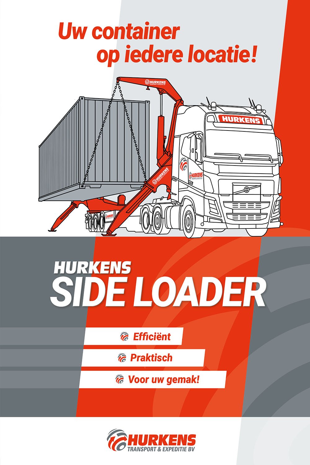 Huisstijl en promotielijn voor Hurkens Transport