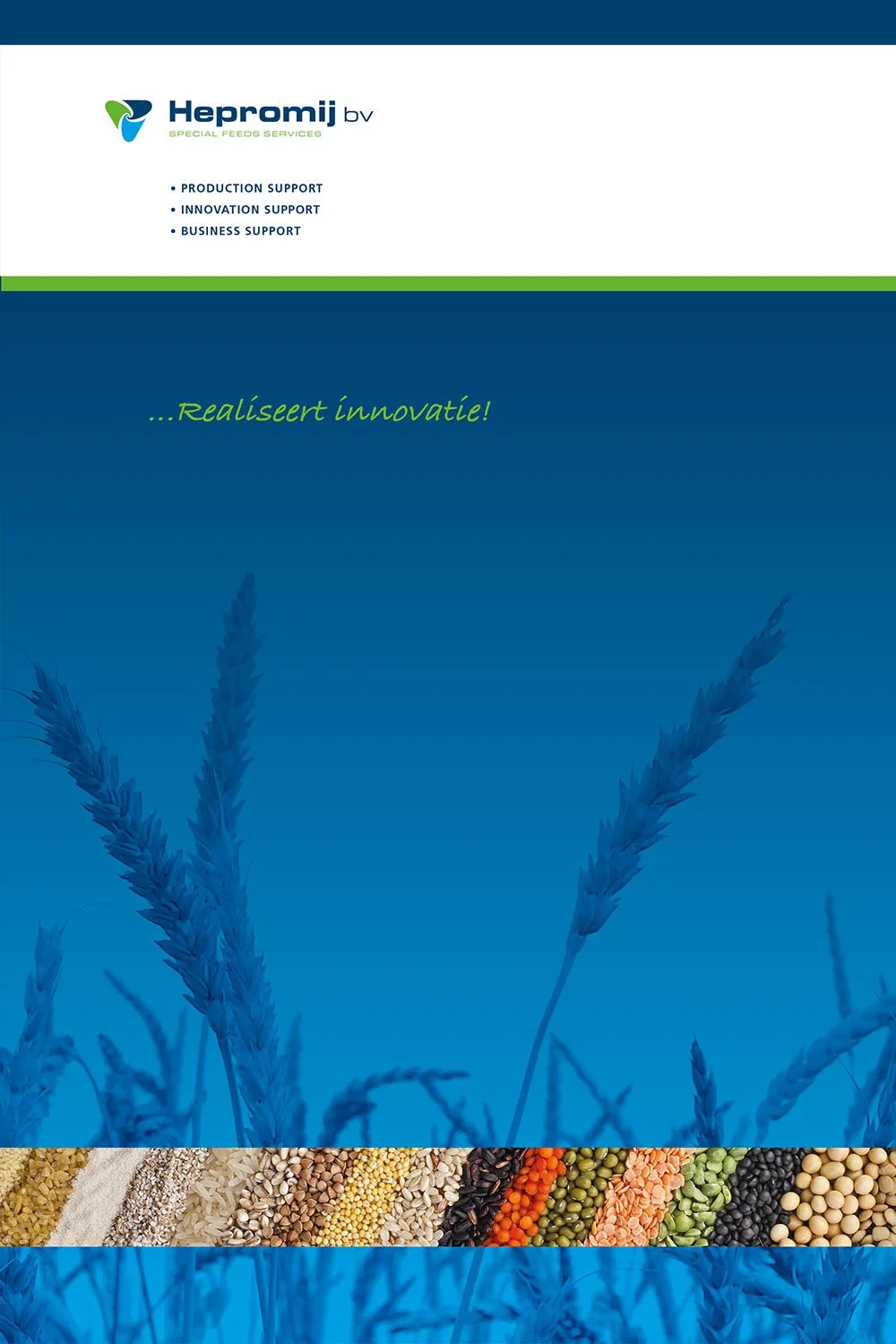 Bedrijfsbrochure voor voederproducent Hepromij