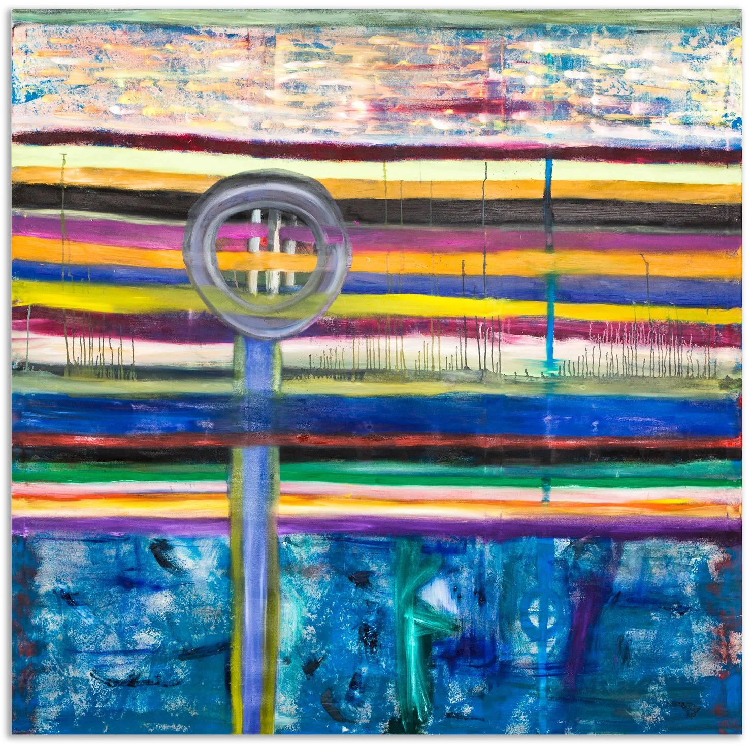     Zeitebenen / 2014 / 200 × 200 cm / Öl auf Leinwand 