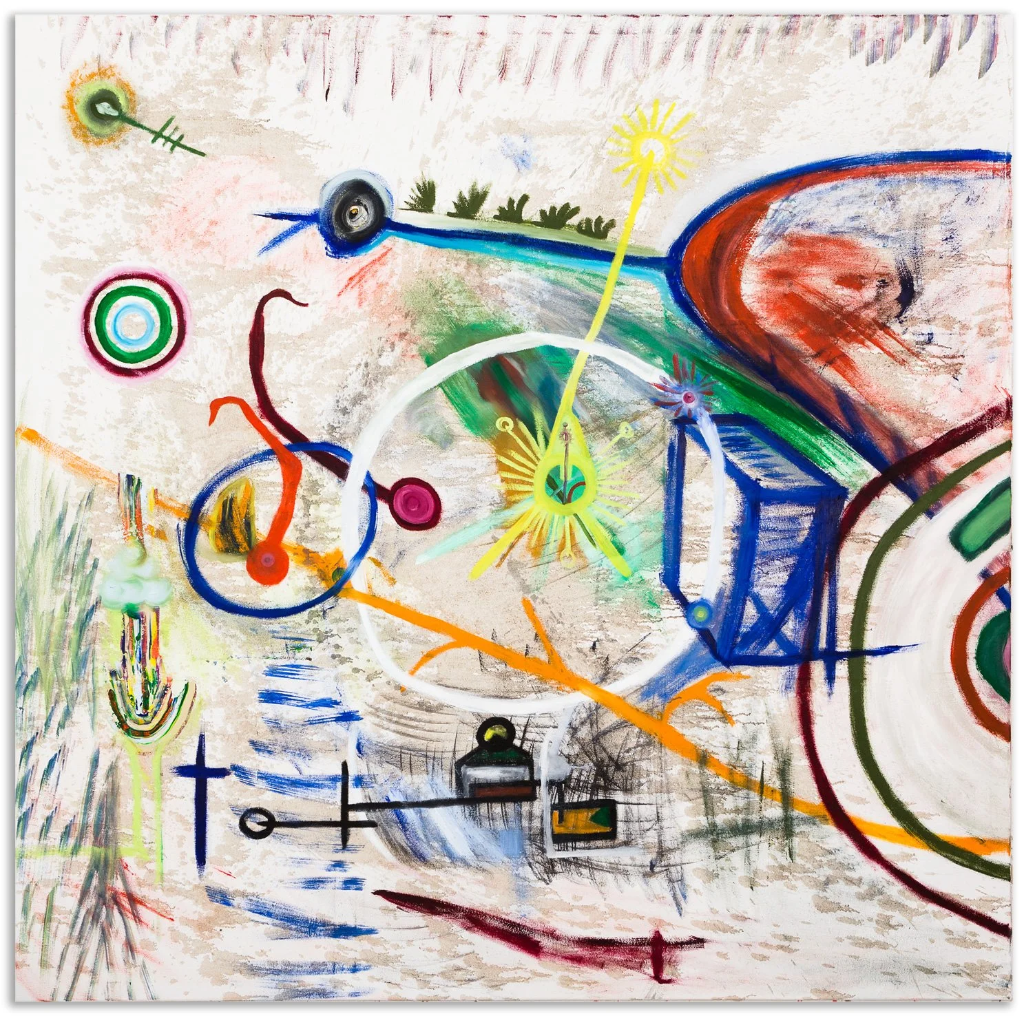     Zeitfenster 1 / 2014 / 200 × 200 cm / Öl auf Leinwand 
