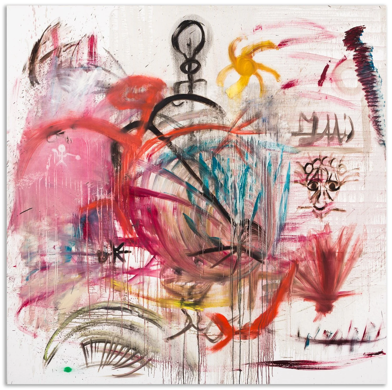  ‍    ‍Gegen die Zeit 2 / 2013 / 200 × 200 cm / Öl auf Leinwand 