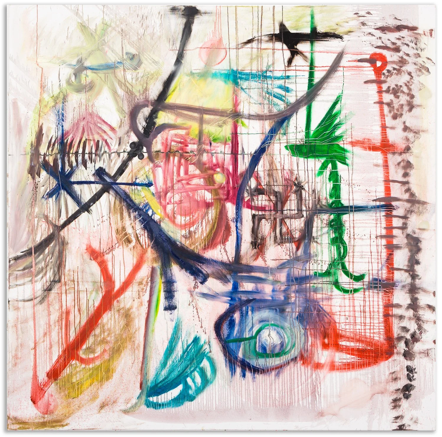     Gegen die Zeit 4 / 2013 / 200 × 200 cm / Öl auf Leinwand 