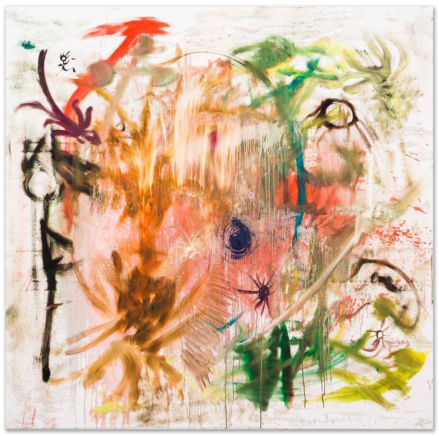     Gegen die Zeit 3 / 2013 / 200 × 200 cm / Öl auf Leinwand 