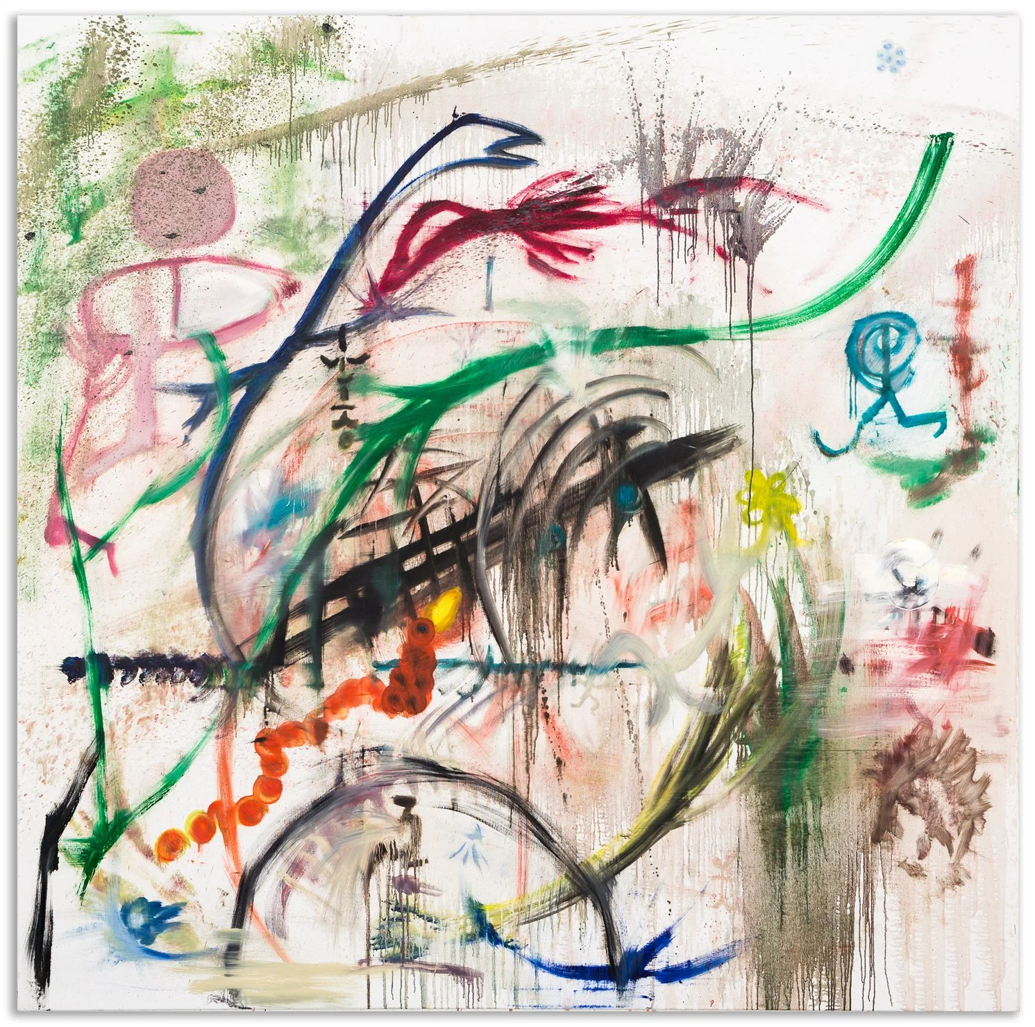     Gegen die Zeit 1 / 2013 / 200 × 200 cm / Öl auf Leinwand 