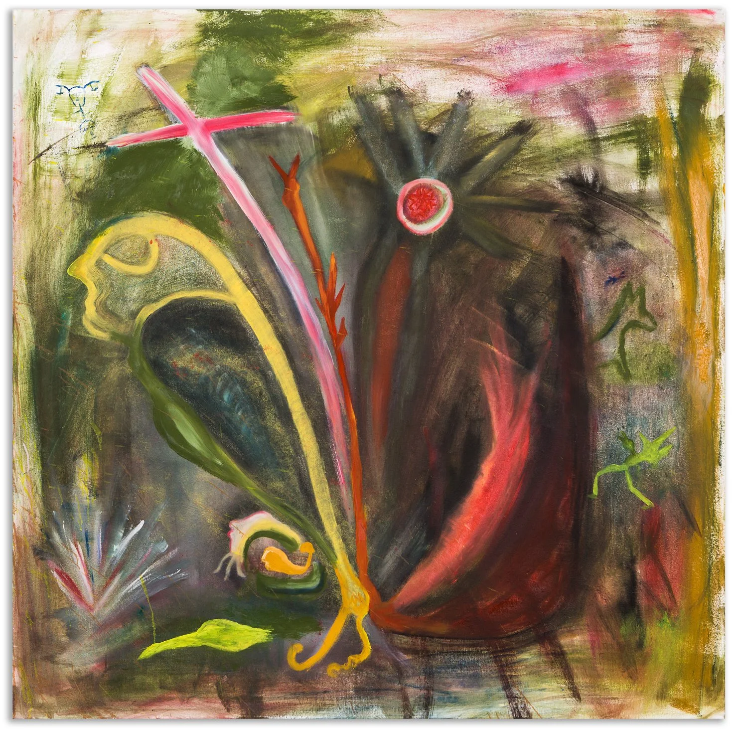     Der es sieht / 2013 / 125 × 125 cm / Öl auf Leinwand‍    ‍ 