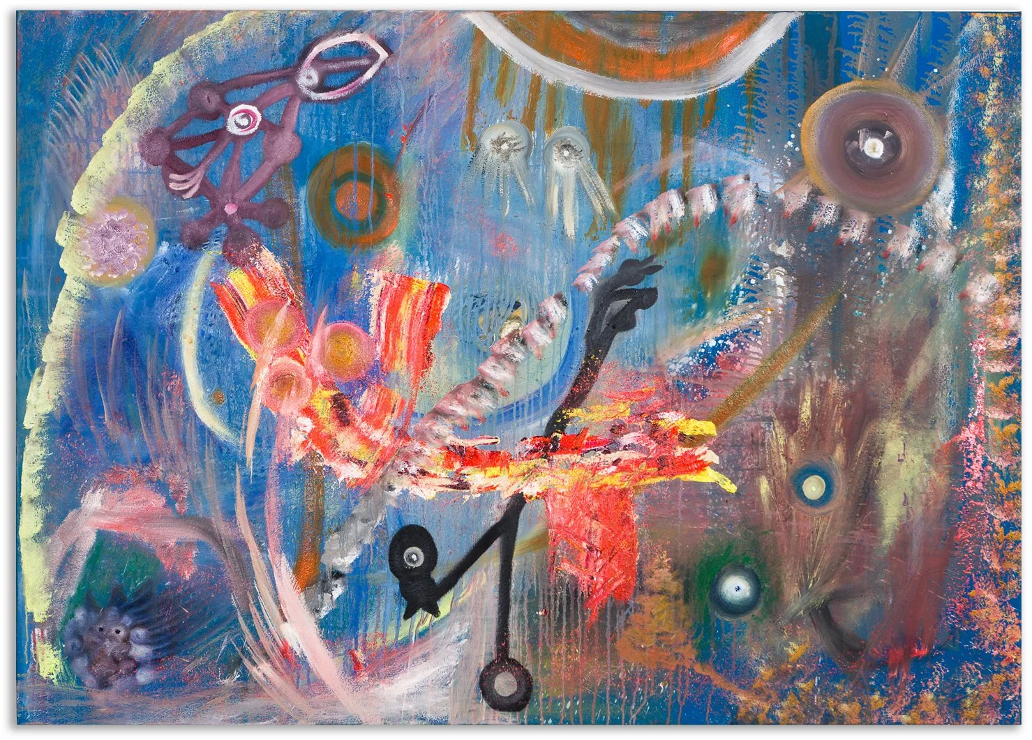     Zeitreise von innen nach außen / 2013 / 100 × 140 cm / Öl auf Leinwand 