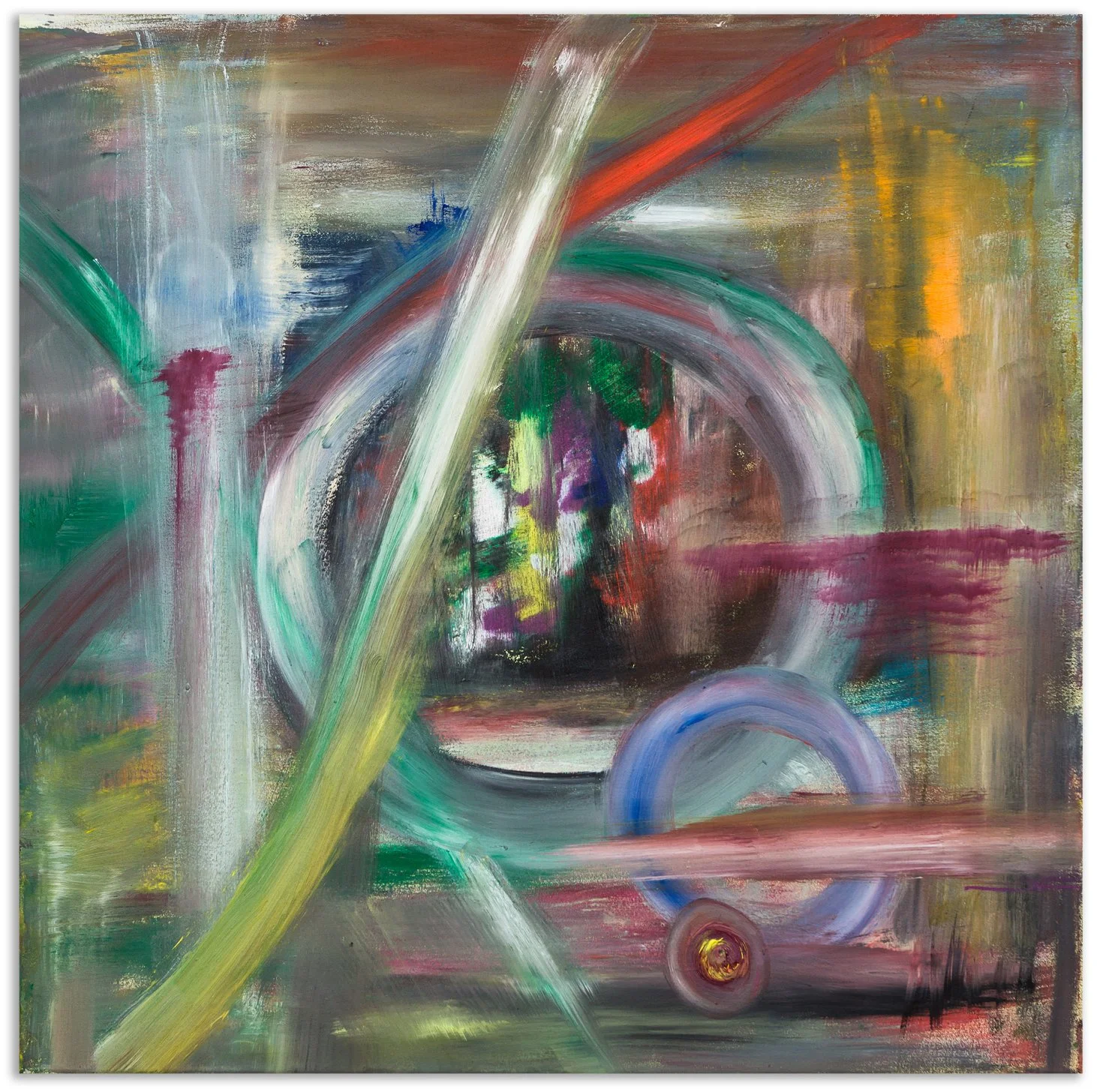     Zeitblicke 1 / 2013 / 86 × 86 cm / Öl auf Leinwand‍    ‍ 