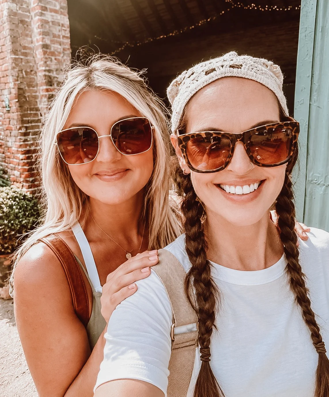 Bramble, Bloom & Co founders, Lisa & Catherine together in sunny North Norfolk.