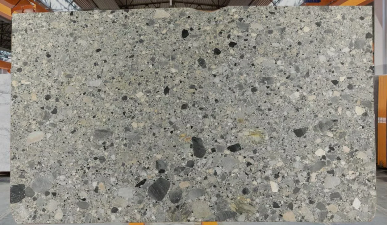 Close-up of a speckled granite slab surface from G STONE's material range