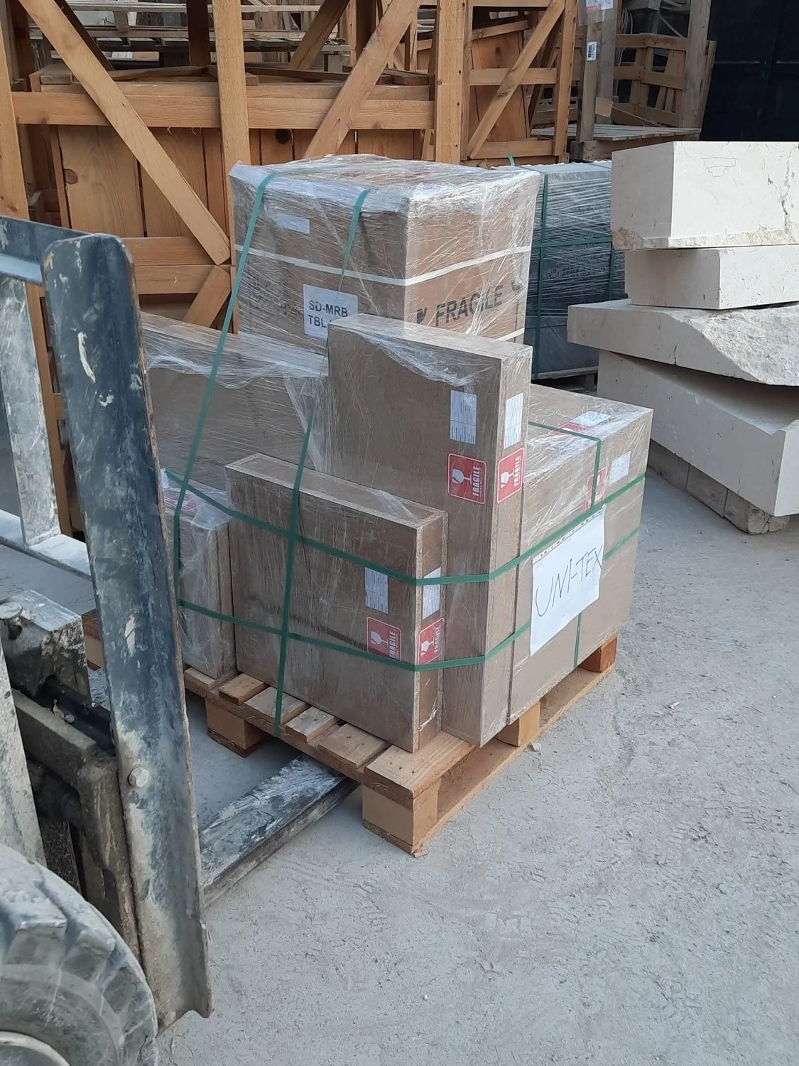 Export packing on pallet