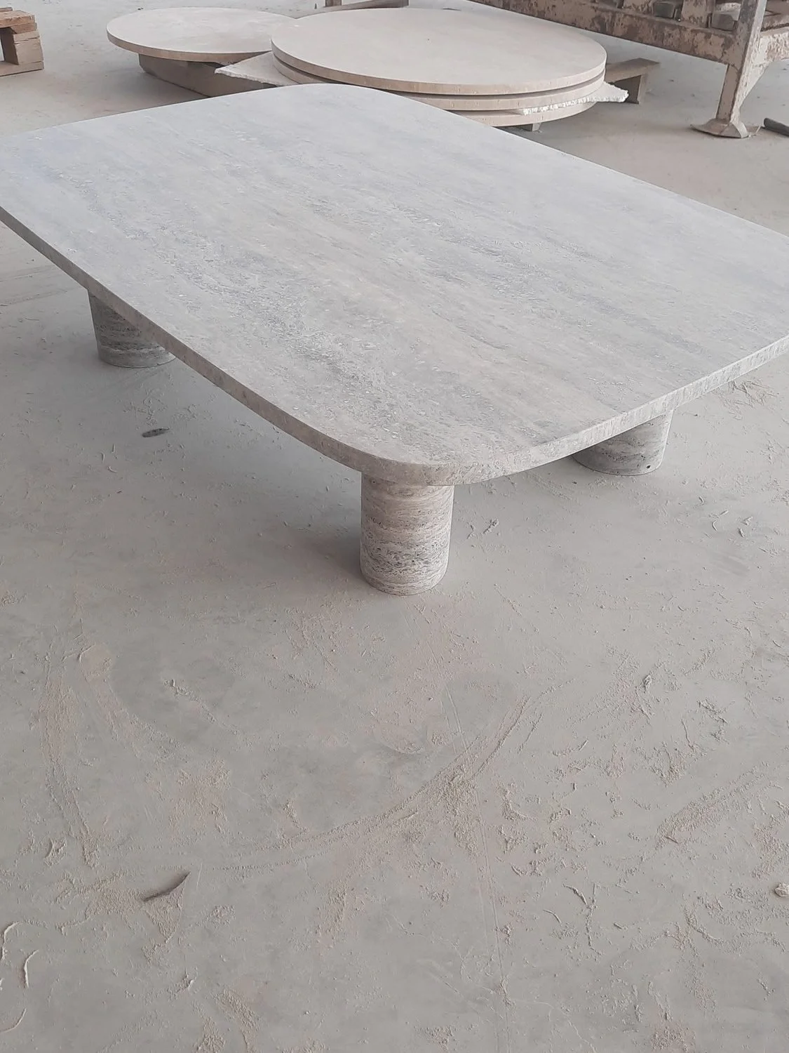 Coffee table, travertine