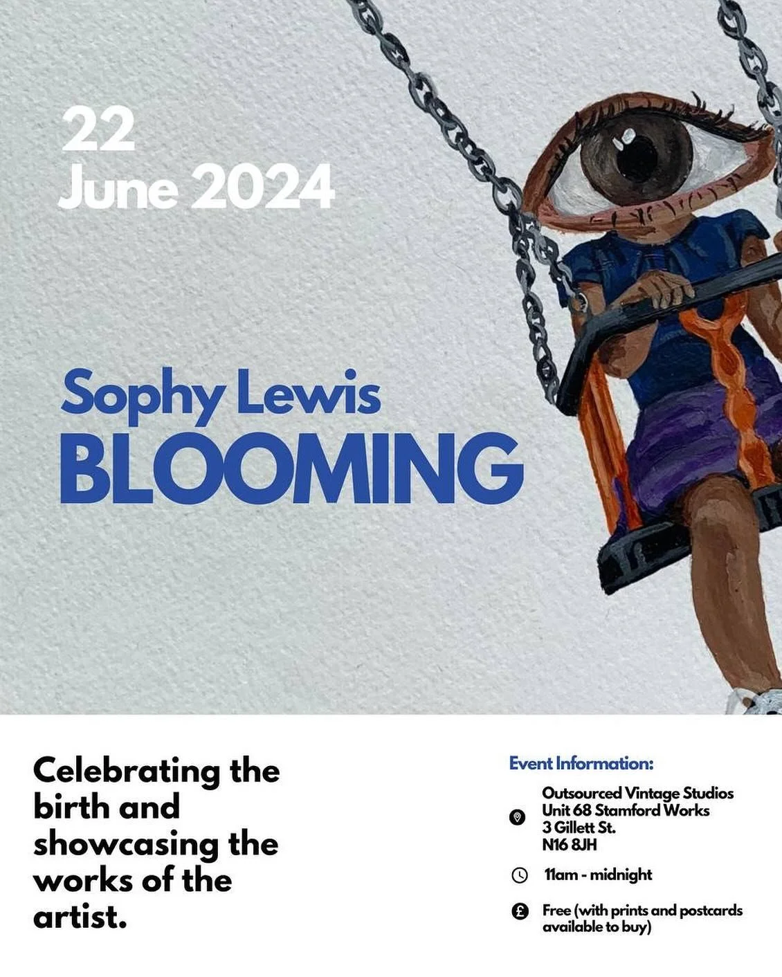 Very exciting news for one day, my life&rsquo;s collection of works will be on display. 

Including some old work, and some never seen before

If you find yourself in Dalston on the weekend drop by and check it out :)