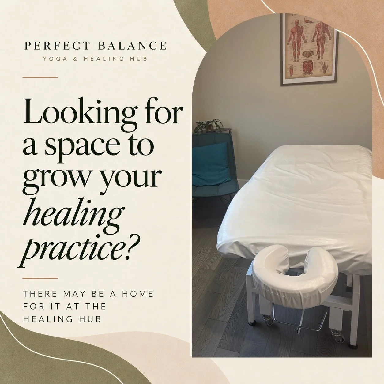 ✨ Calling all healing practitioners ✨

Are you looking for a beautiful, welcoming space to call home for your practice?

We have space available at the Perfect Balance Yoga &amp; Healing Hub and would love to welcome more practitioners into our commu