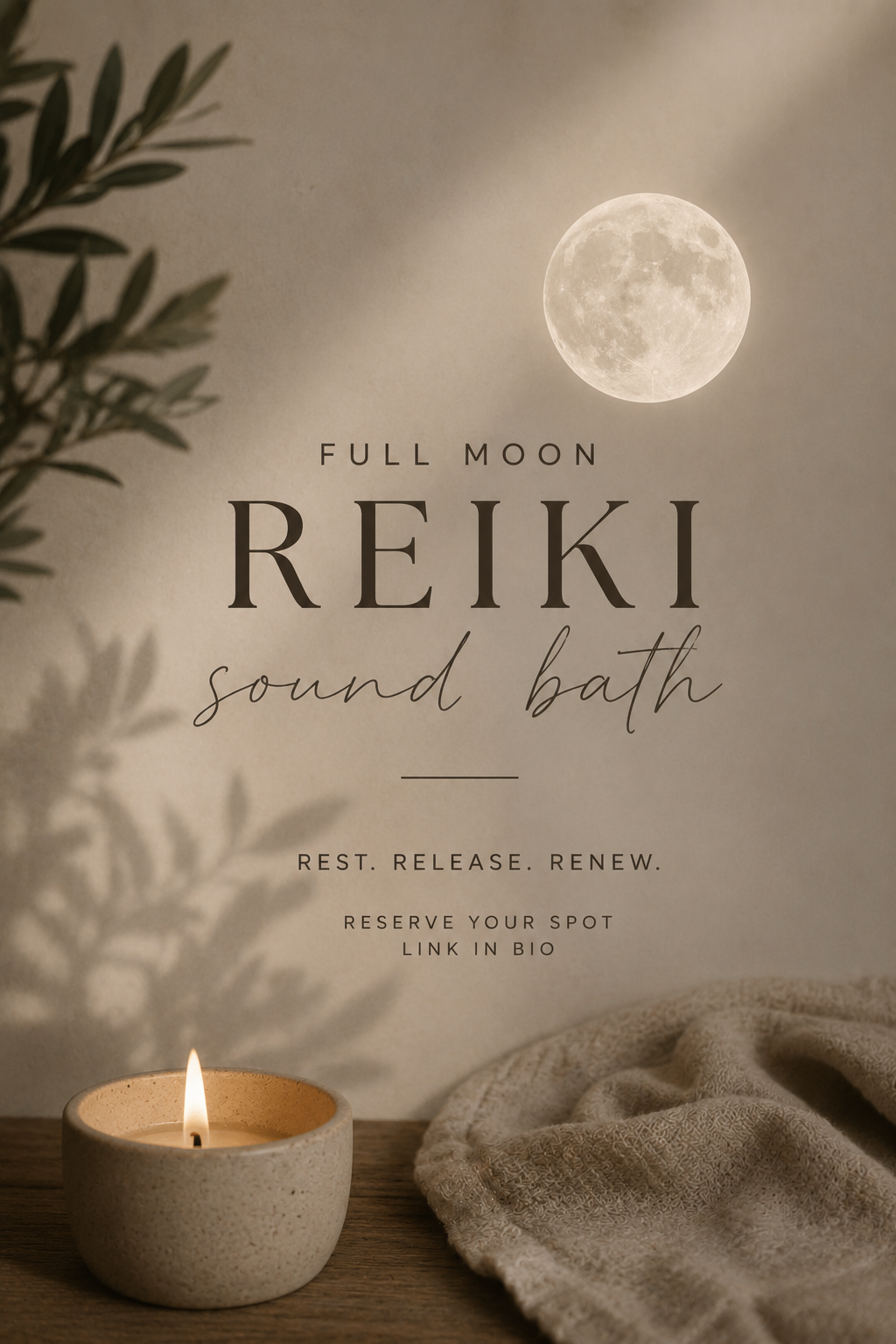 Full Moon Reiki Sound Bath Series