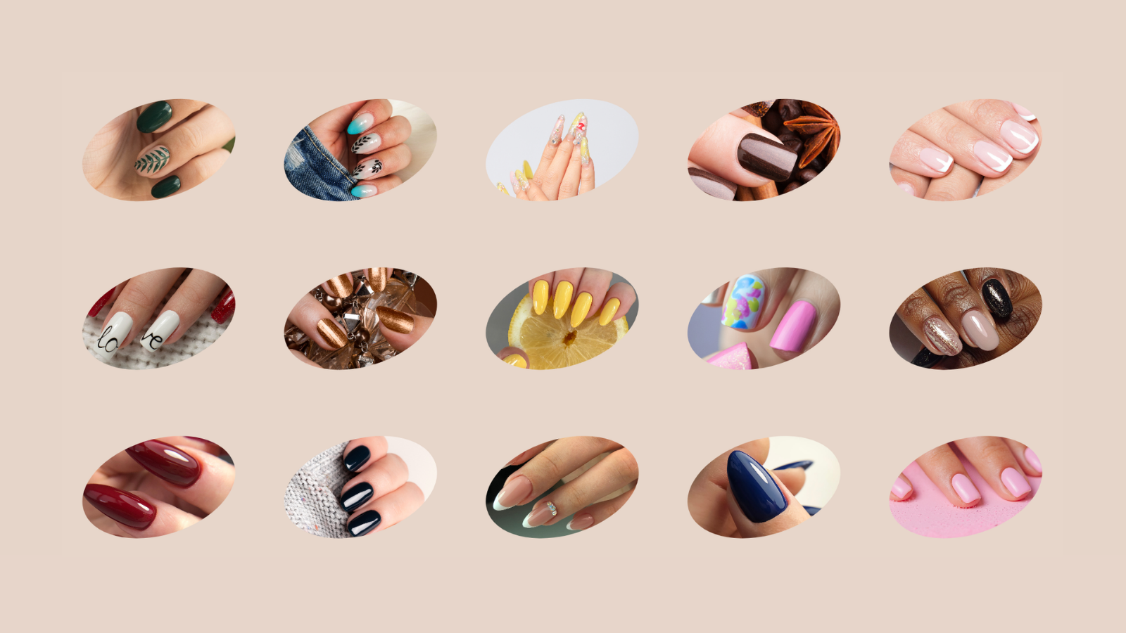 The Manicure Room gallery featuring a variety of manicure styles, nail colours and nail art.