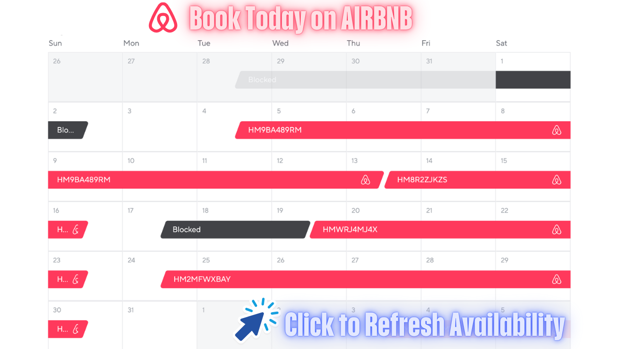 Booking Calendar for Refreshed Availability