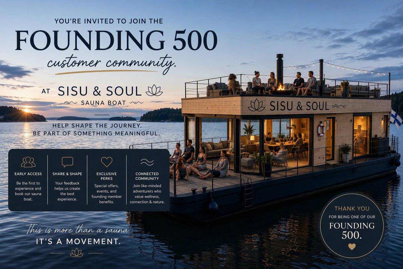 SISU & SOUL | SAUNA BOAT - SAUNALAUTTA