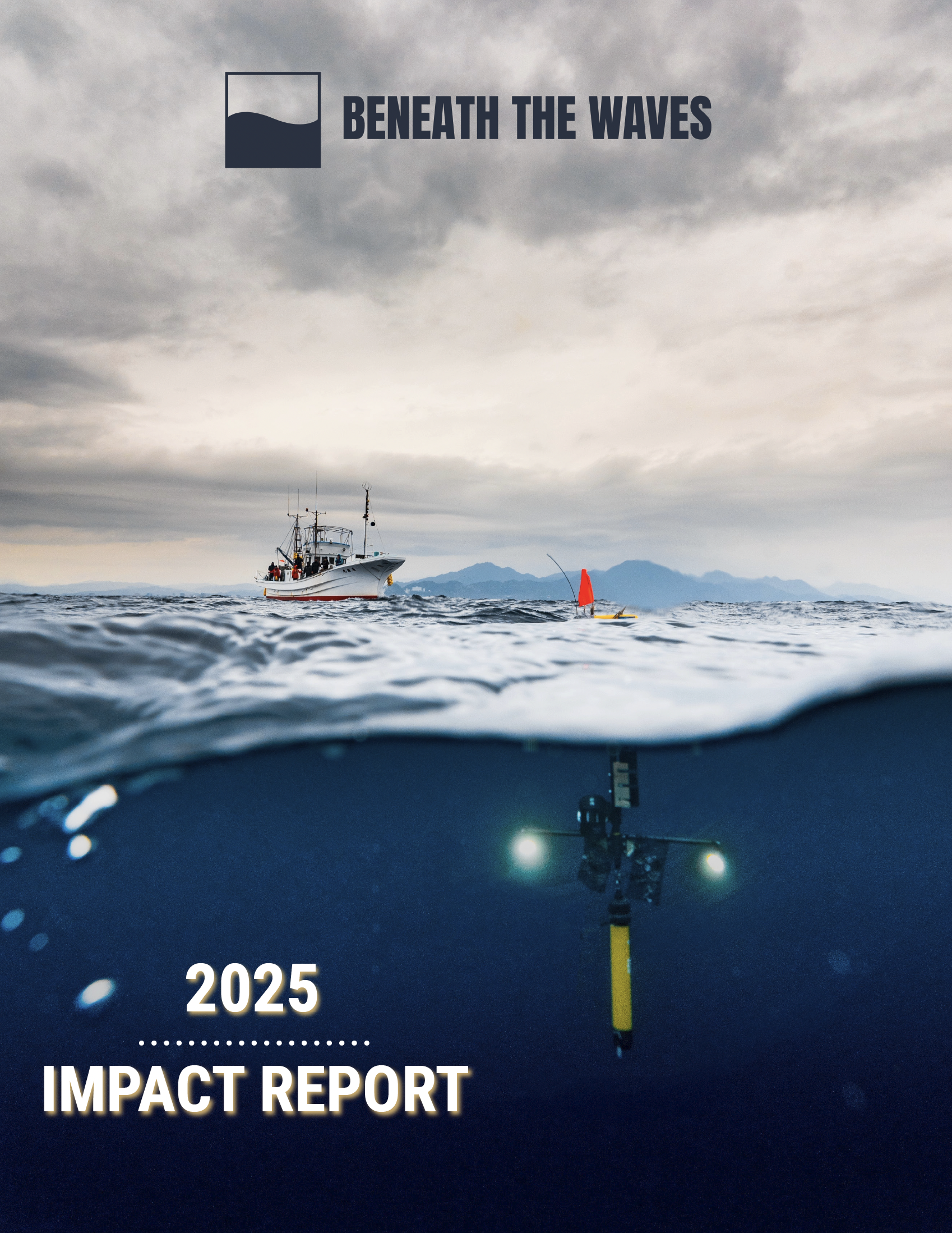 Cover photo for 2025 Annual Impact Report from Beneath The Waves.
