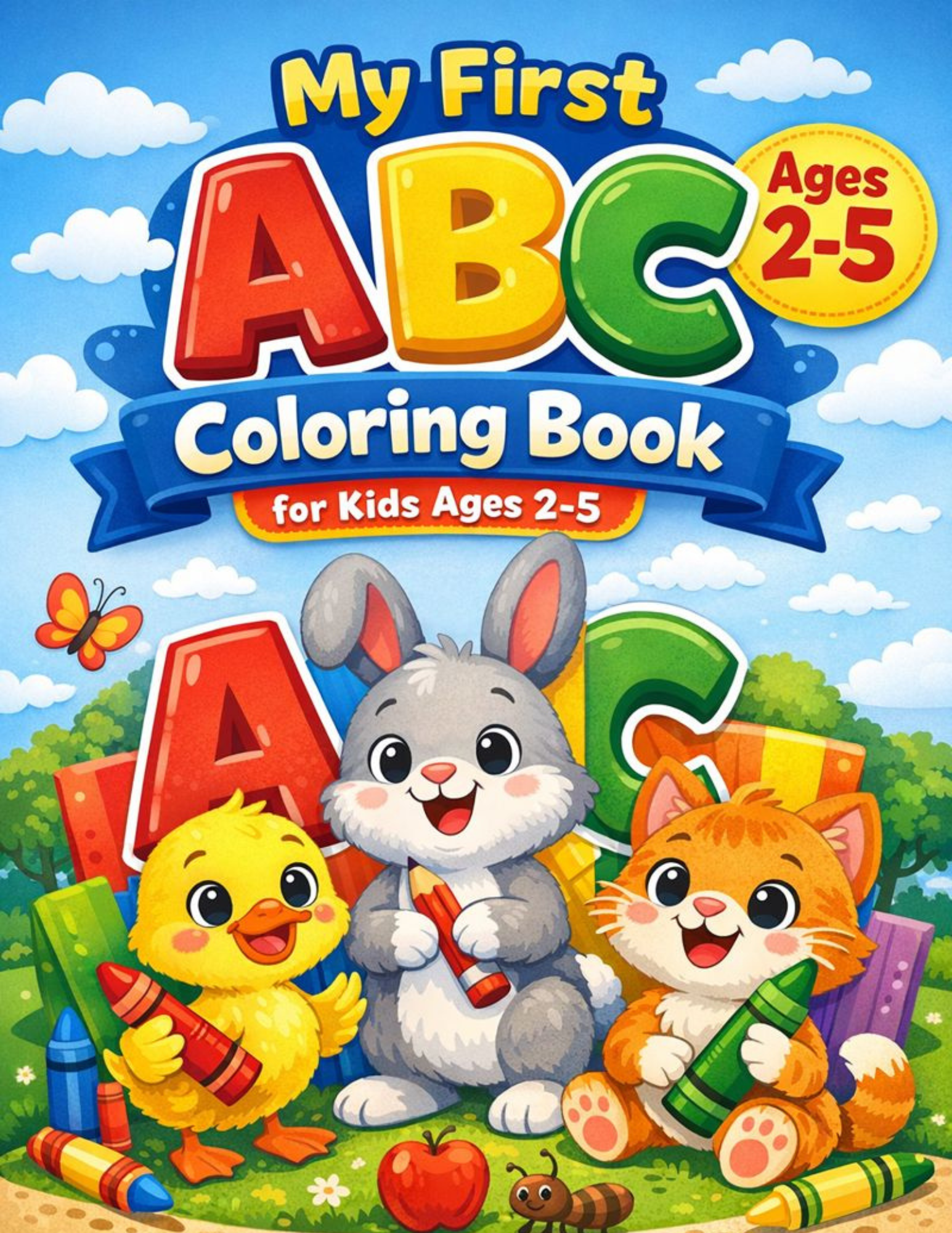My First ABC Coloring Book for Kids Ages 2–5: Fun Alphabet Coloring, Letter Tracing & Early Learning