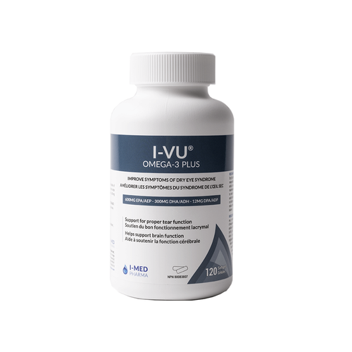   EYE HEALTH SUPPLEMENTS   Give the gift of long-term eye health with natural supplements like omega-3s. I-VU® OMEGA-3 PLUS is a highly purified and concentrated Omega-3 supplement that addresses a patient’s dry eye symptoms systemically as opposed t