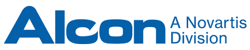 Alcon logo with text 'A Novartis Division'