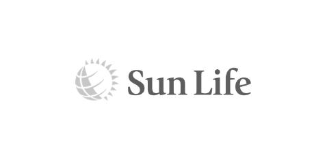 Sun Life logo with a stylized sun and the text "Sun Life".