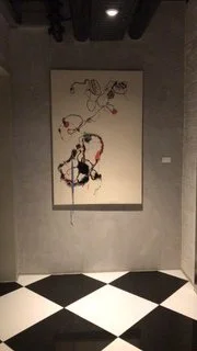 Kunst in de foyer van Silo Hotel, Kaapstad