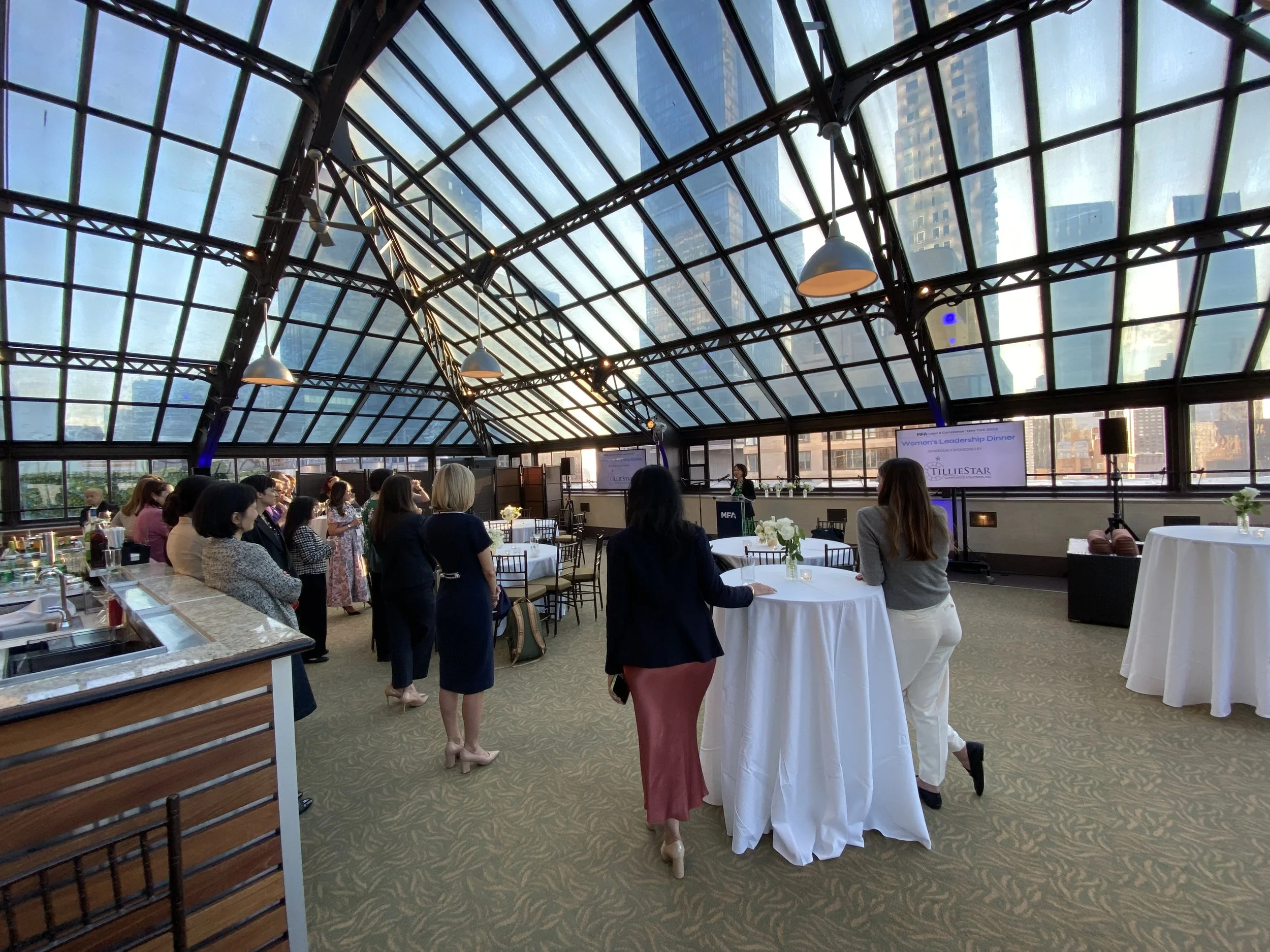 Women in Finance leadership happy hour at the New York Athletic Club in NYC