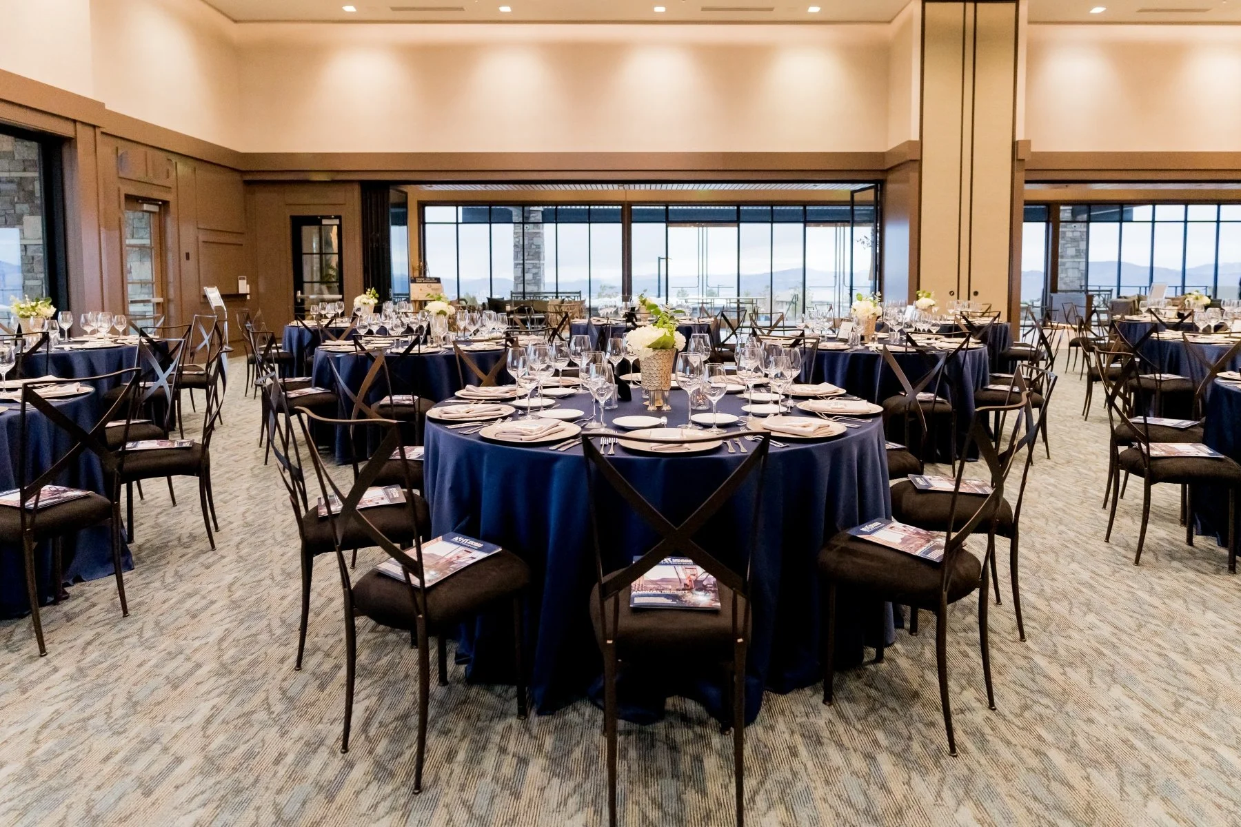 Large conference room set up