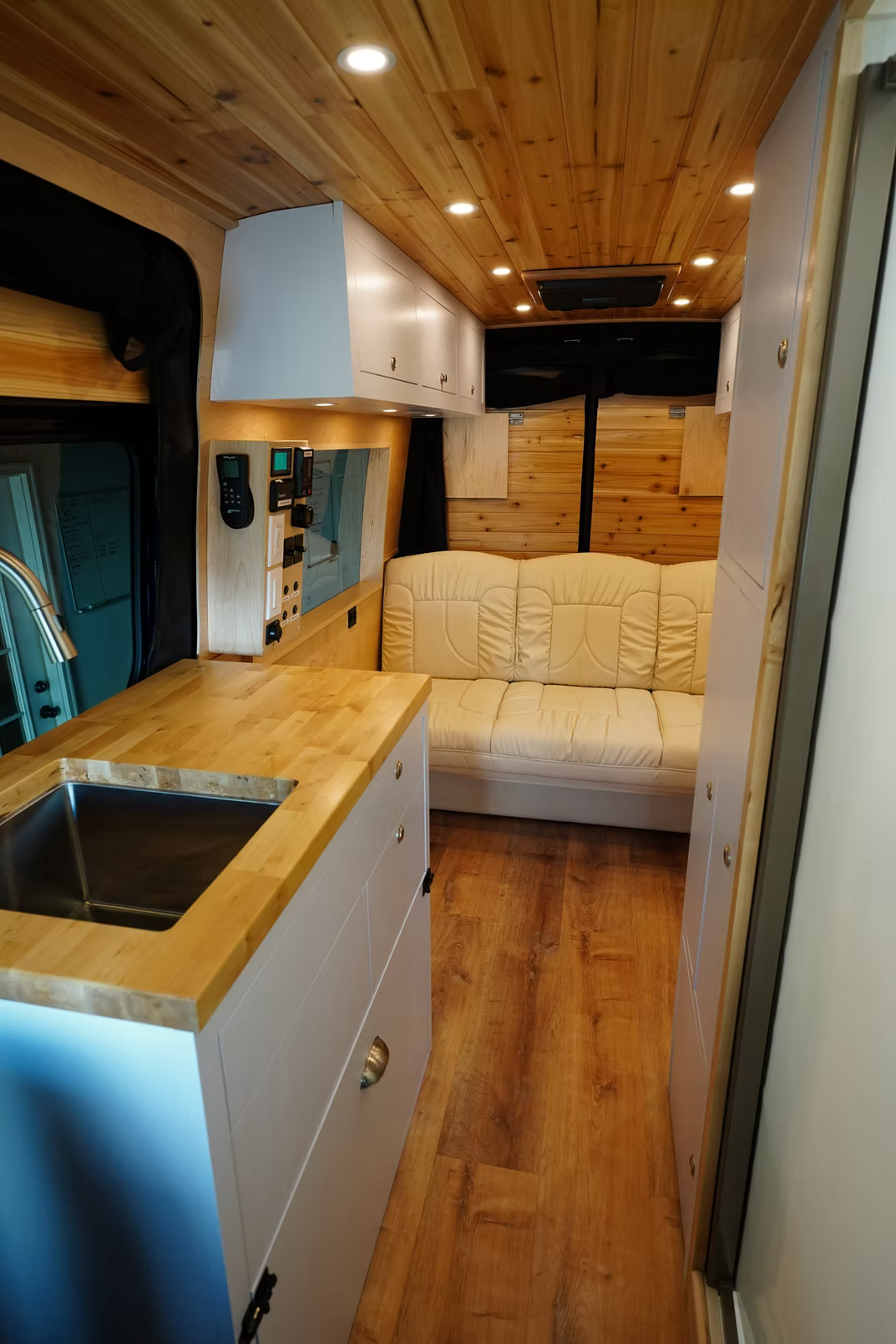Mercedes Sprinter 144" Cream Seats