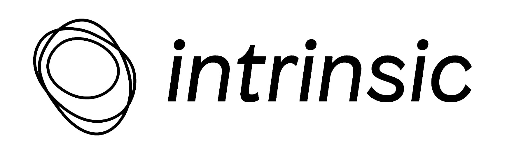 Logo von Intuitive mit einem stilisierten schwarzen Kreis und dem Schriftzug 'intuitive' neben dem Kreis.