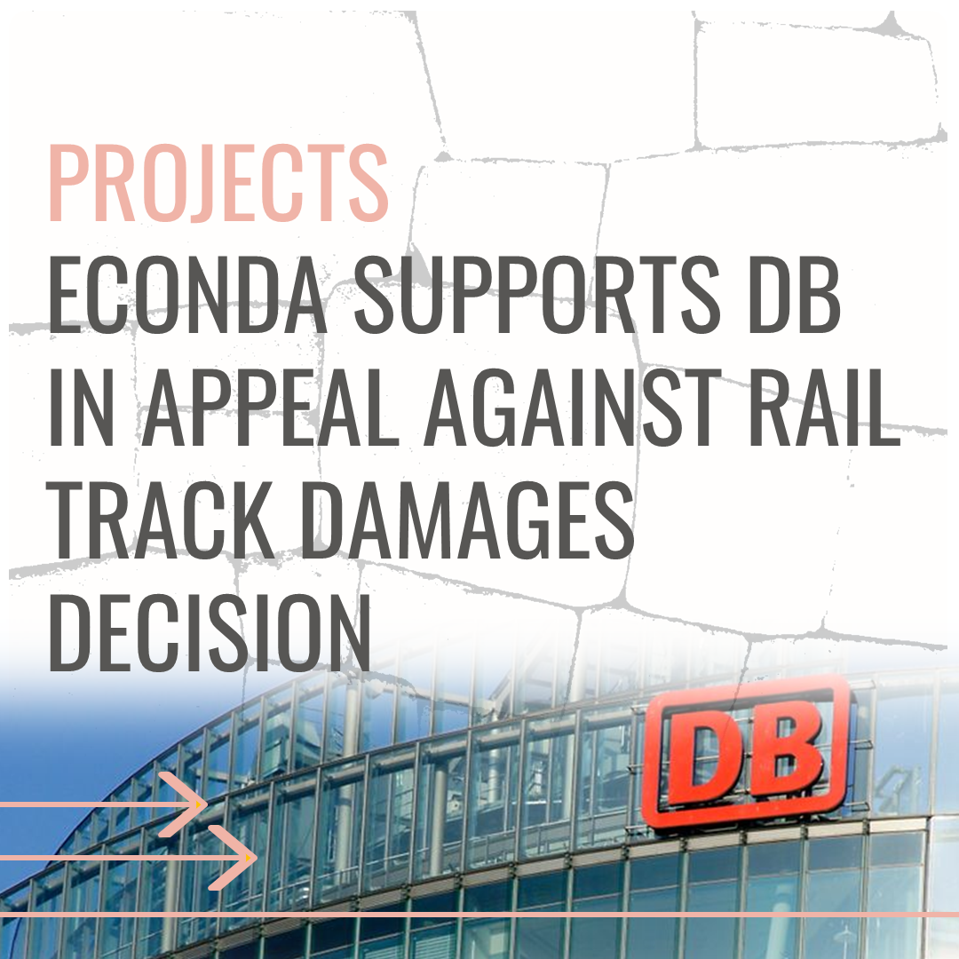 econda client DB appeals against first instance decision in rail tracks cartel damages case