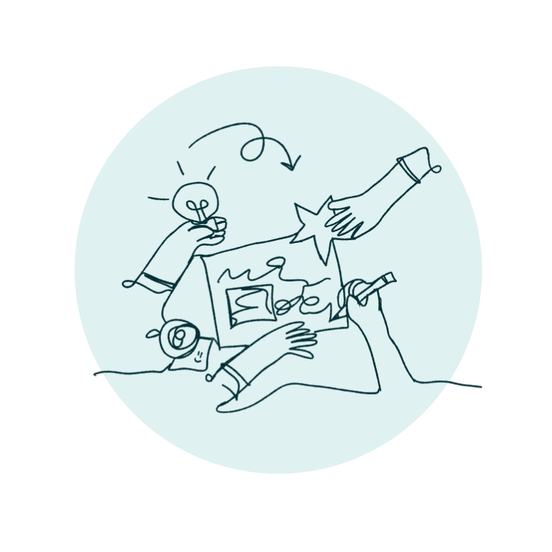Grafik Kreativität und Spaß d'ns Studio