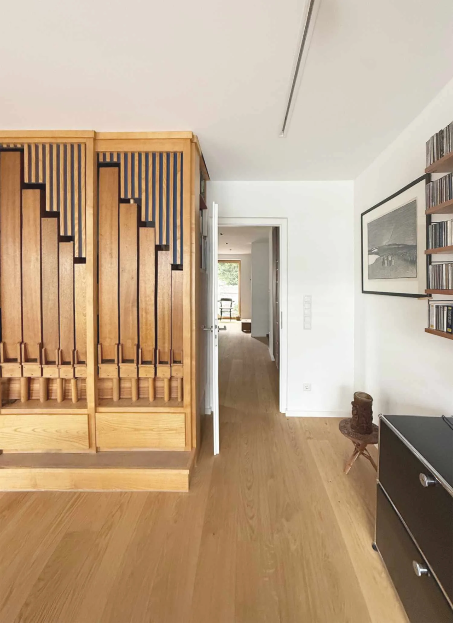 Saniertes Orgelzimmer im Haus O in Nürnberg, geplant von d'ns Studio