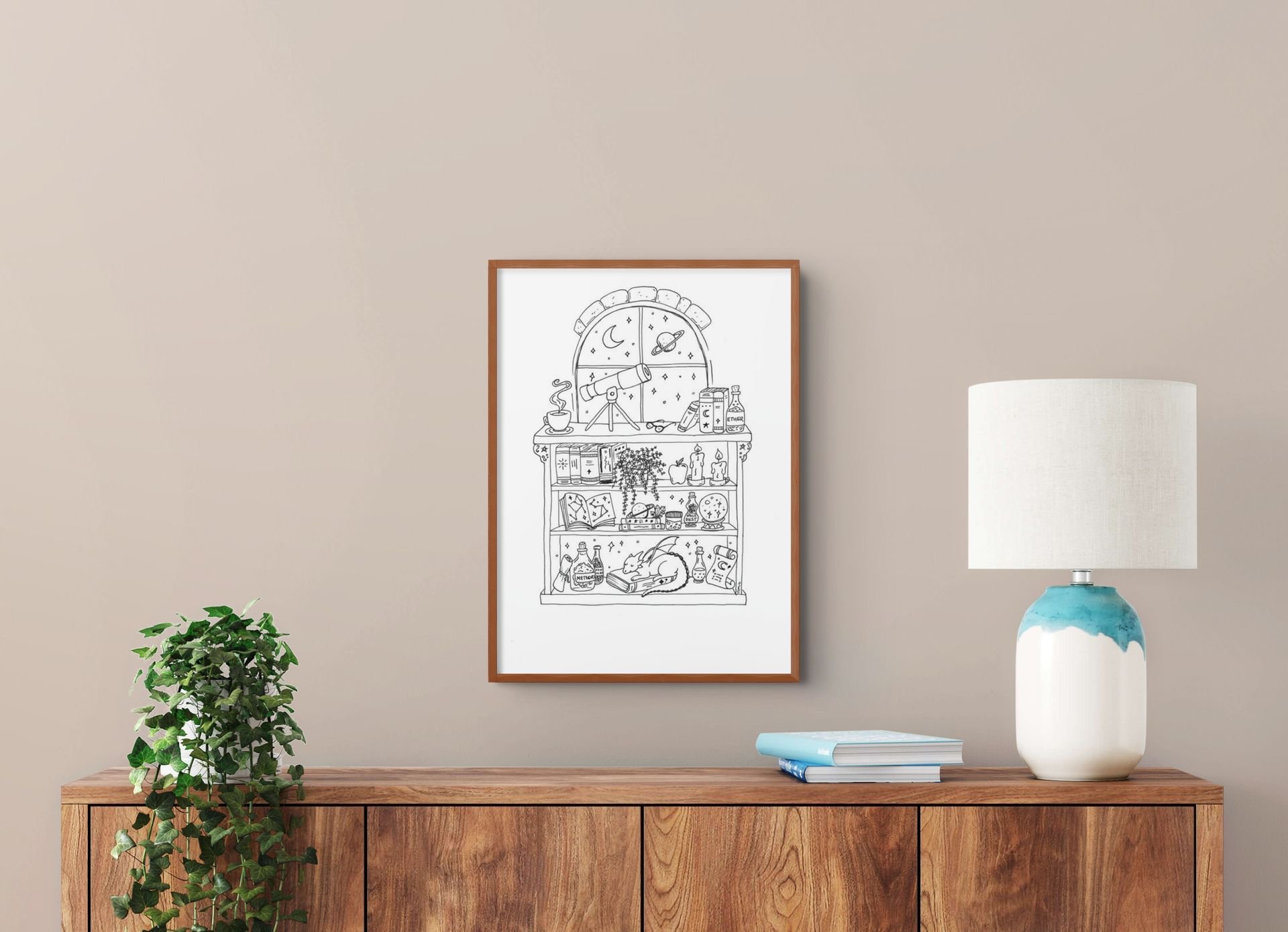The Astronomer's Attic - Bookshelf Series - Print