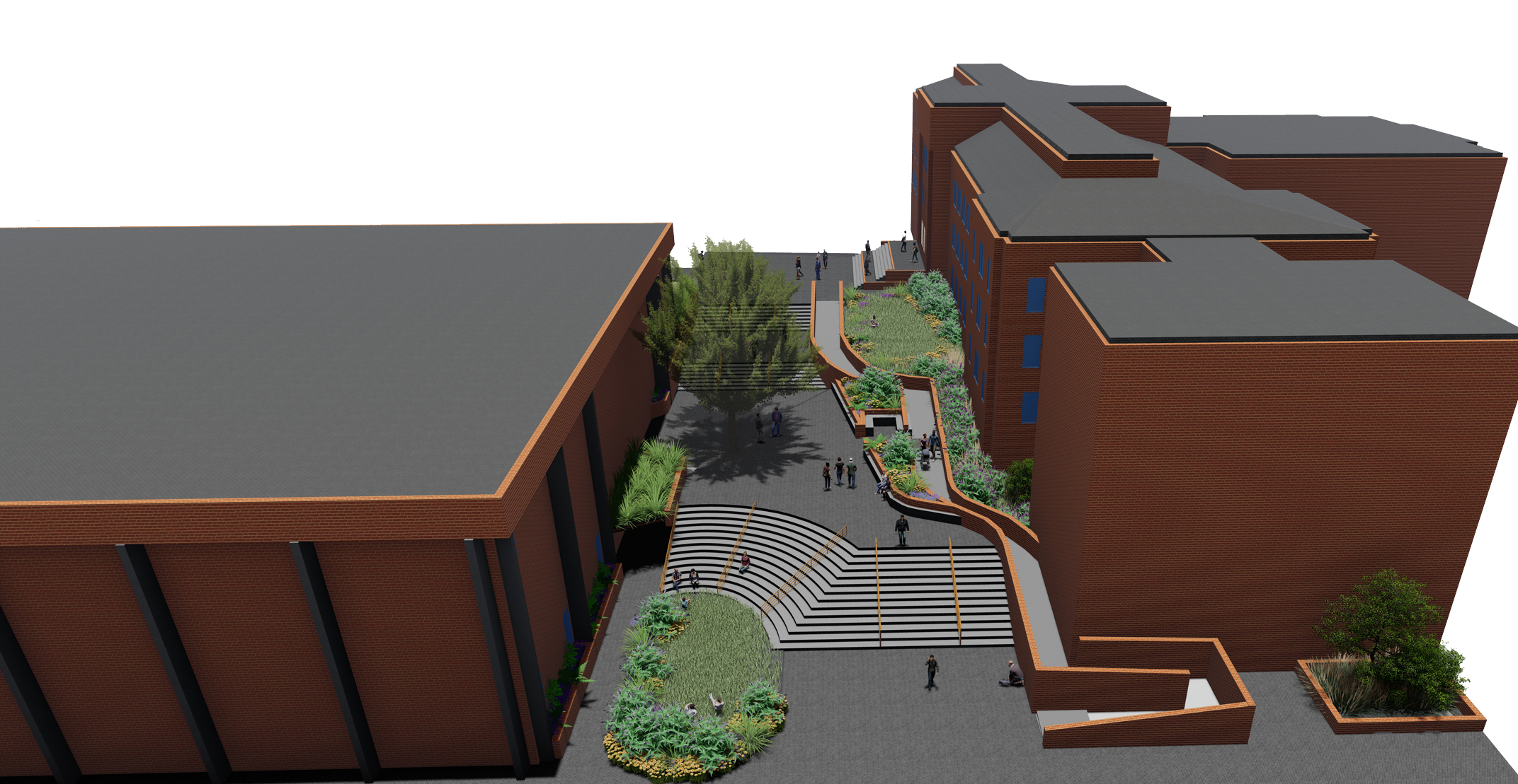 MULTIPATH | Landscape Renovation | Marshall and Moon hall, Syracuse, NY | 2023