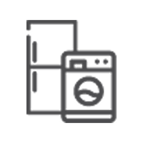Icon of a refrigerator and a washing machine.